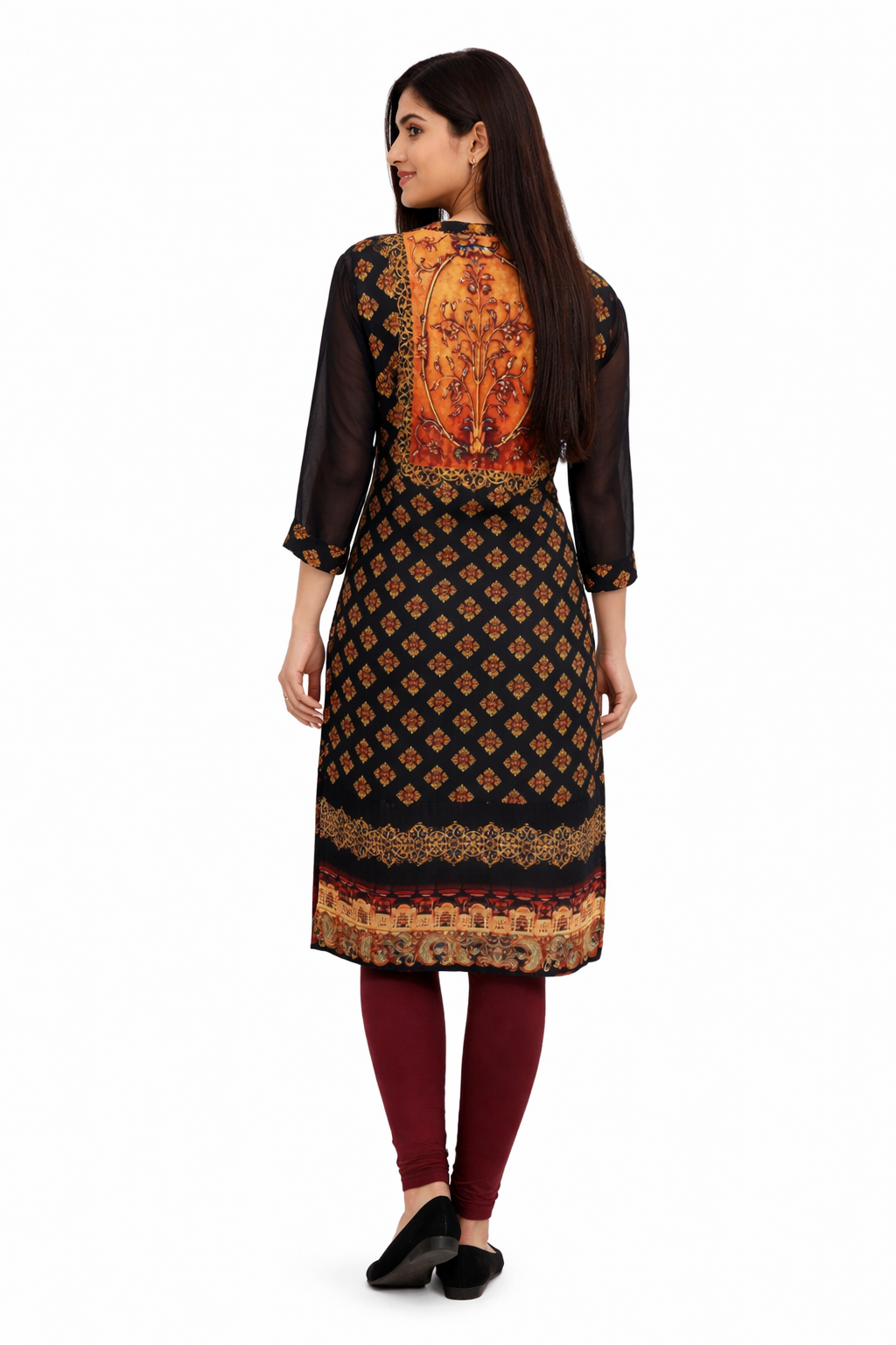 Georgette digital print kurtis best for all occassions