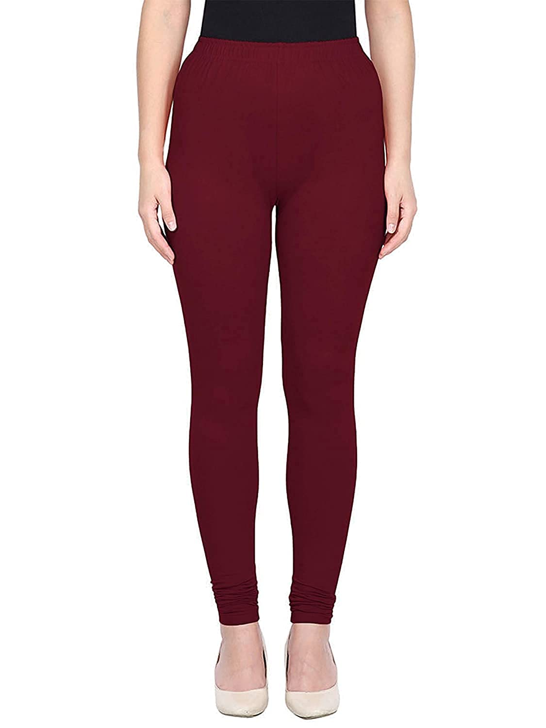 Dark Maroon Cotton Hosiery leggings