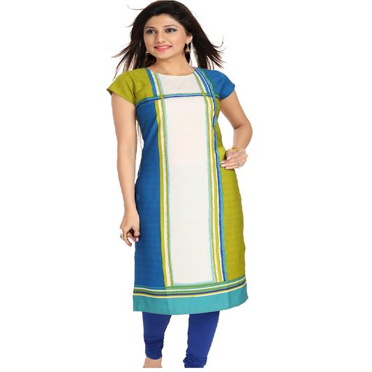 Quick dry poly crepe kurti light weight daily wear - Size -L