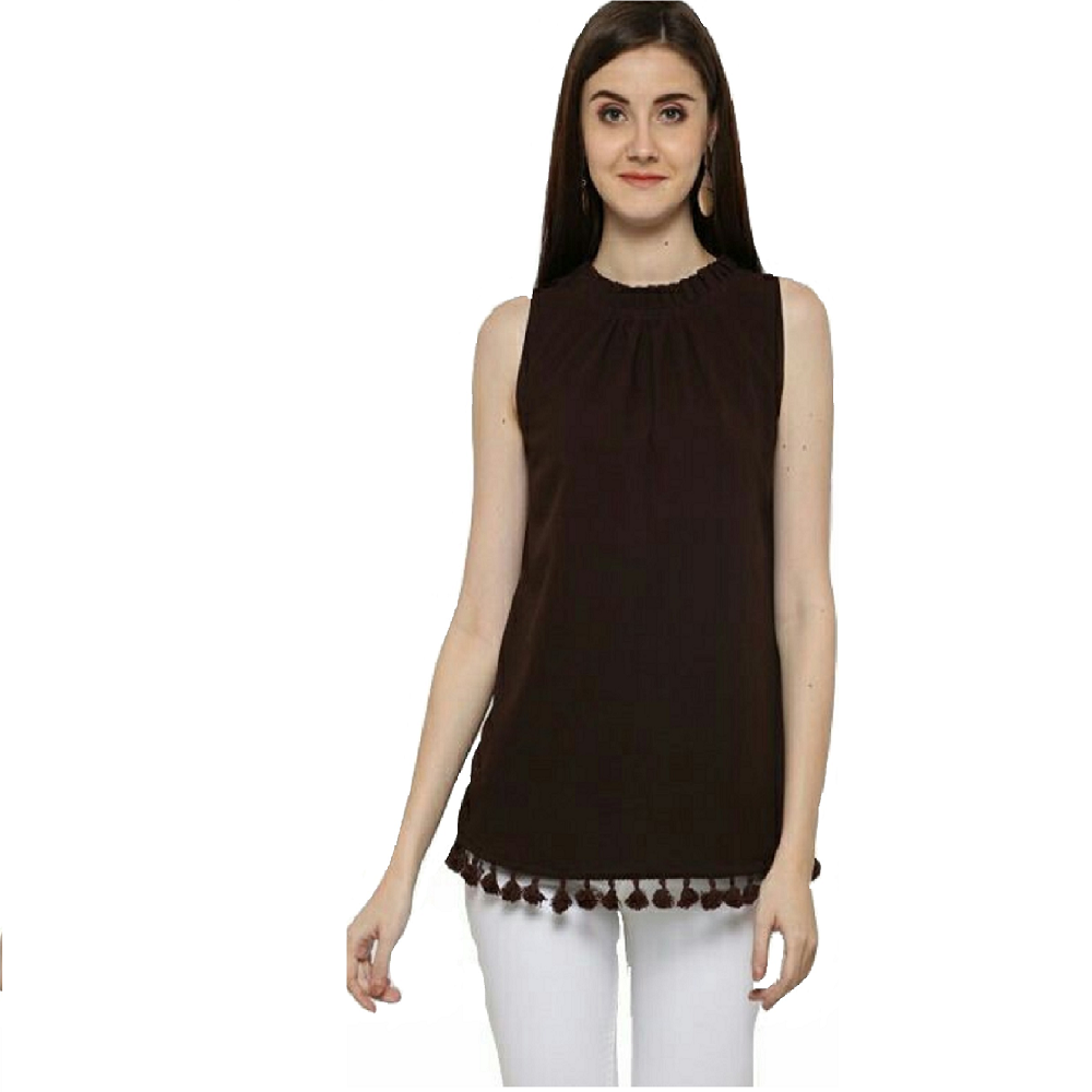 Georgette Western Tops for Stylish Women, Girls