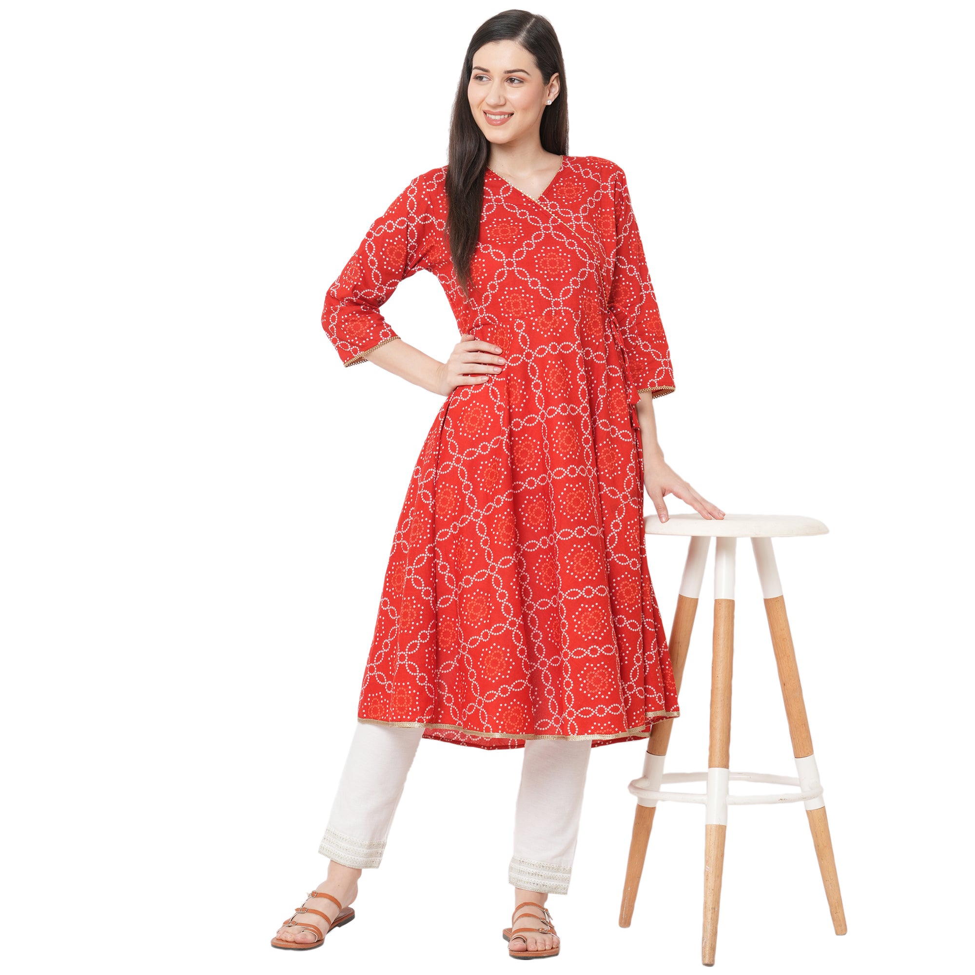 Latest on sale bandhani kurtis