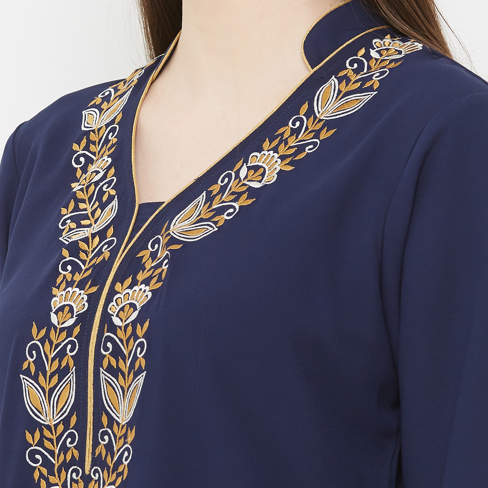 Georgette Kurti for women Navy Blue